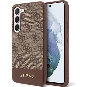 GUESS Кейс Guess GUHCS23MG4GLBR за Samsung Galaxy S23 Plus S916, кафяв / кафяв, твърд, 4G Stripe Collection (GUE002615-0)