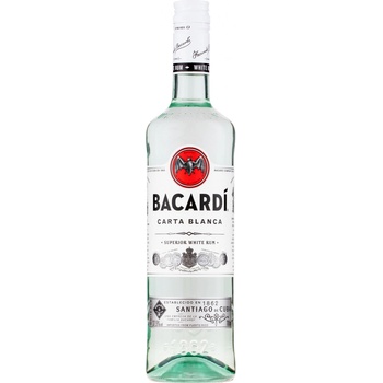 Bacardi Carta Blanca Superior White Rum 37,5% 0,7 l (holá láhev)