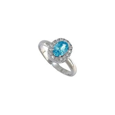 Infinitysilver Stříbrný prsten se swiss blue zirkonem KR330SB53