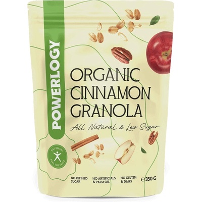 Powerlogy Granola granola v BIO kvalite Apple Cinnamon 350 g