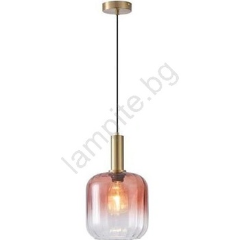 EUROLAMP Пендел 1xE27/15W/230V червен/опушен Ø 20 см (EU0322)