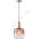 EUROLAMP Пендел 1xE27/15W/230V червен/опушен Ø 20 см (EU0322)
