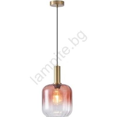 EUROLAMP Пендел 1xE27/15W/230V червен/опушен Ø 20 см (EU0322)