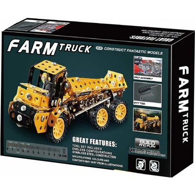 Alltoys Kovová stavebnice farmářské auto 221 ks
