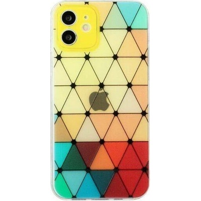Appleking Pouzdro měkké se vzorem vitráže iPhone 12 mini - žluté – Hledejceny.cz