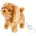 MalPlay Интерактивна плюшена играчка MalPlay - Кученце с каишка, кафяво, 23 cm (105838)