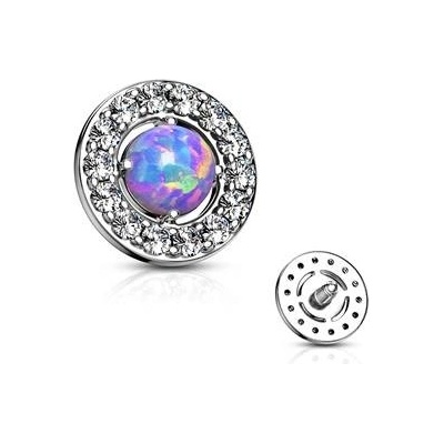 Šperky4U microdermal ozdobná část opál MD009-OP38 – Zboží Mobilmania