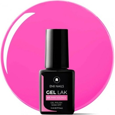 Enii Nails Gel lak 47 Pink Voltage 5 ml