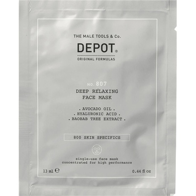 Depot 800 Skin Specifics № 807 Хиалуронова киселина Подхранващо-Успокояваща Маска за лице 13 мл