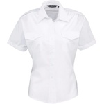 Premier PR 312 / Дамска пилотска риза с къс ръкав - бяла 4XL (3903120012i)