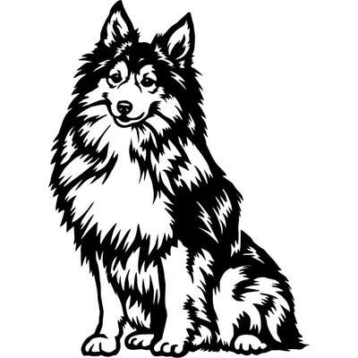 Vsepropejska Sheltie 2 dřevěná dekorace na zeď Rozměr (cm): 38 x 28