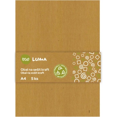 Obal na sešity A4 ECO LUMA kraft 5 ks – Hledejceny.cz