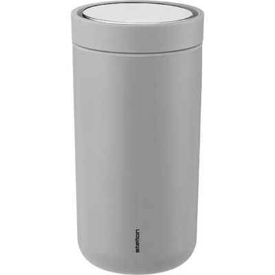 Stelton Cestovný hrnček To Go Click Steel Matt Light grey 0,2 l