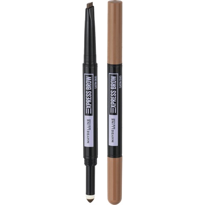 Maybelline Express Brow Satin Duo tužka a pudr na obočí 2v1 Dark Blonde 0,71 g – Zboží Dáma