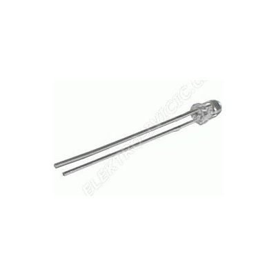 LED 3mm červená 8500 10 000mcd 20° čirá