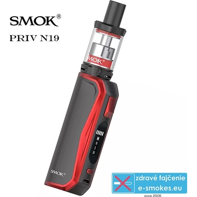 Smoktech Priv N19 Grip 1200 mAh Full Kit Black Red 1 ks