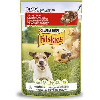 Friskies Purina friskies с говеждо и картофи - 0.1кг