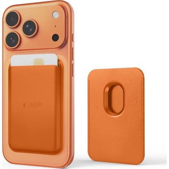 Tech-Protect magwallet magsafe universal magnetic card holder orange (5906302335664)
