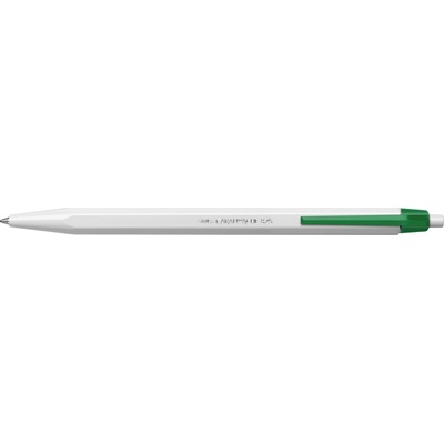Caran d'Ache 825 ECO M 1mm zelená náplň bílé tělo