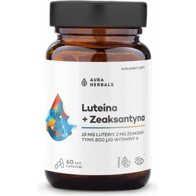 Aura Herbals Luteín + zeaxantín + vitamín A 60 kapsúl