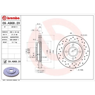 BREMBO 09.A968.2X