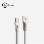 Data кабел Hoco X4 Zinc Alloy rhombus type-c USB Charging Cable- Бял