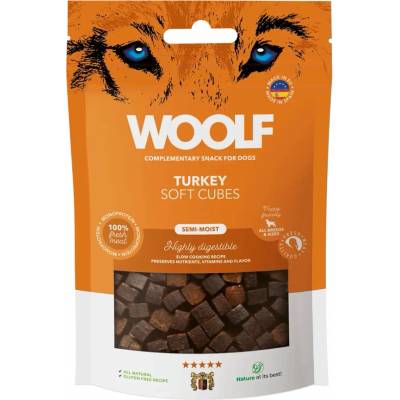 WOOLF pochúťka Soft Cubes Turkey 100 g
