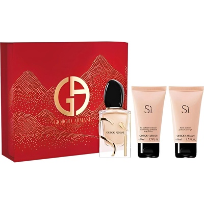Giorgio Armani Si EDP - 50 ML + 50ML Body Lotion + 50ML Shower Gel Set Female