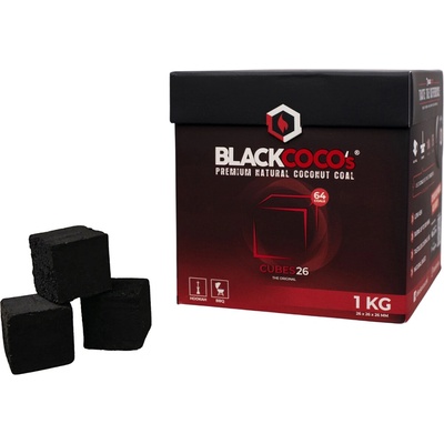 BLACKCOCO's 26 mm kokosové uhlíky 1 kg – Zboží Dáma