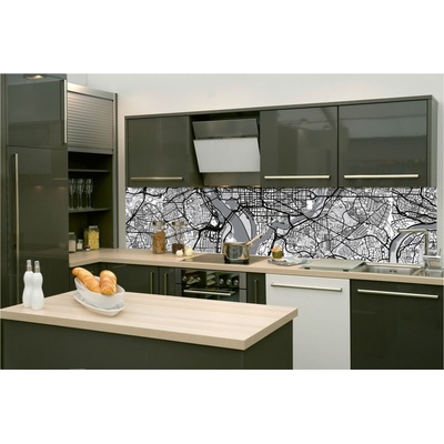 DIMEX ART Фототапет за кухня - карта на вашингтон 260 x 60 см