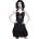 KILLSTAR Дамска рокля KILLSTAR - Vivienne Bustle - ЧЕРЕН - KSRA001656