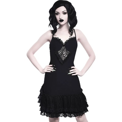 KILLSTAR Дамска рокля KILLSTAR - Vivienne Bustle - ЧЕРЕН - KSRA001656