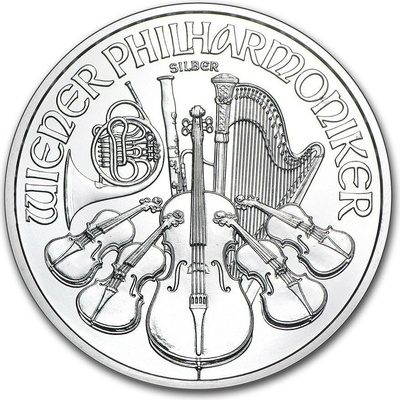 Münze Österreich Strieborná minca Wiener Philharmoniker 2013 1 oz