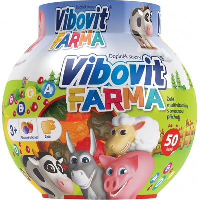 Vibovit Farma želé cukríky 50 bonbónov
