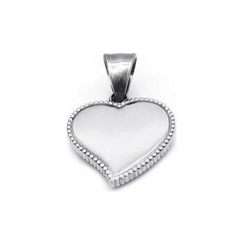 Šperky4U Ocelový přívěšek srdíčko DR1319