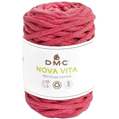 Šňůrková příze na makramé a háčkování NOVA VITA 12 od DMC 250g, růžová cyklámenová
