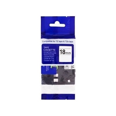 Label Tape BROTHER TZE-345 / TZ-345 Black / White print 18mm x 8m comp. (ECO-TZE-345)