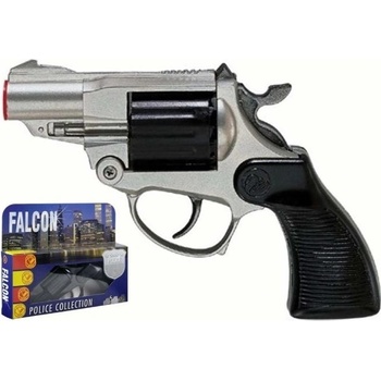 Villa Giocattoli Детски револвер Villa Giocattoli Falcon Silver - С капси, 12 изстрела (1453)