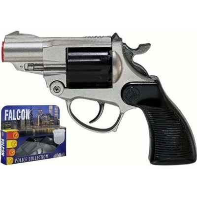 Villa Giocattoli Детски револвер Villa Giocattoli Falcon Silver - С капси, 12 изстрела (1453)
