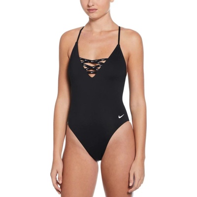 Nike dámské plavecké jednodílné plavky Swim Sneakerkini 2.0 černá