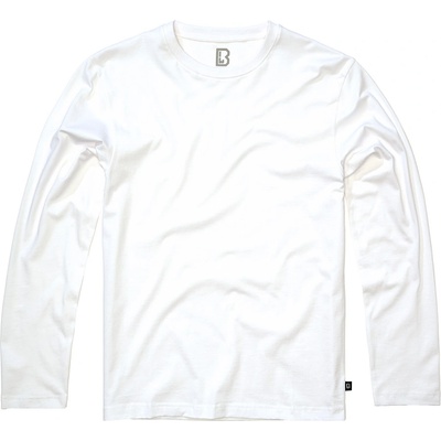Brandit triko s dlouhým rukávem Premium Longsleeve bílé