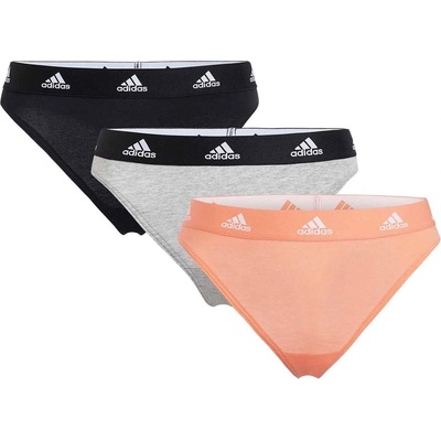 adidas 3-Pack Active Comfort Cotton Thong - Assorted