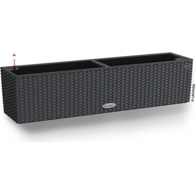 Lechuza Samozavlažovací truhlík Balconera Cottage 80 cm – antracit