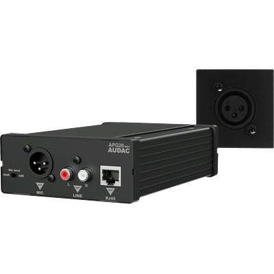 AUDAC Предаване на микрофонния сигнал чрез RJ45, AUDAC WP45M, макс. 300m (WP45M)