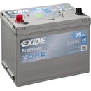 Image 1 of Exide Premium 75Ah 630A left+ Asia (EA755)