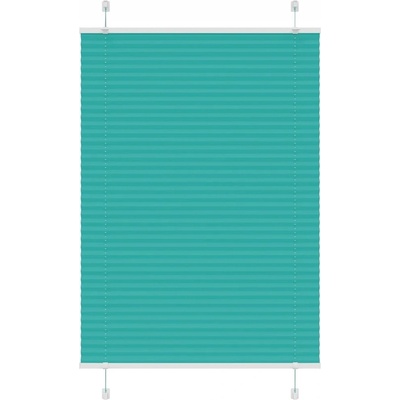 VidaXL Roleta plisé Petrol zelená 90 x 150 cm Šířka látky