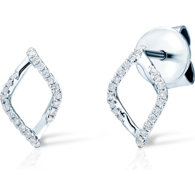 SAVICKI Обеци Savicki: бяло злато. диаманти