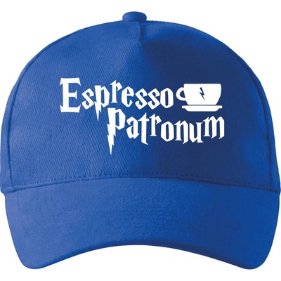 Harry Espresso Patronum so zahnutým šiltom a látkovou sponou Kráľovská modrá