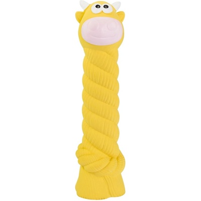 HipHop Kravička s latexovým lanom a chrópacím zvukom 15 cm latex