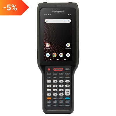 Honeywell Мобилен терминал Honeywell CK62, 2D, SR, PCAP, hot-swap, BT, Wi-Fi, Android, GMS, RTC, камера, USB комплект, 38 цифрови клавиша (CK62-X00-57S1BCG)